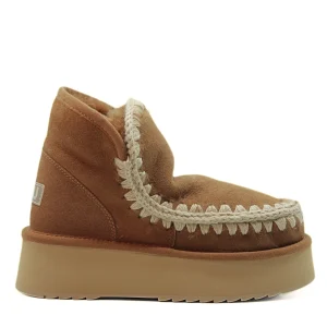 MOU Mini eskimo platform boot cognac 1227