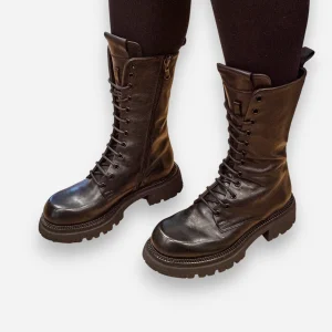 Anfibi Donna JP/DAVID Papua Pelle Nero 7636/4