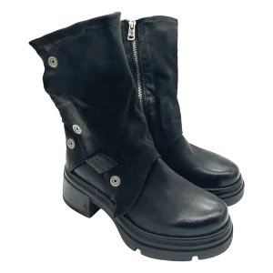 Anfibio pelle donna AS98 Nero - A89218 -