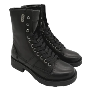 Anfibio pelle donna Oxs Nero -Frank 0021-