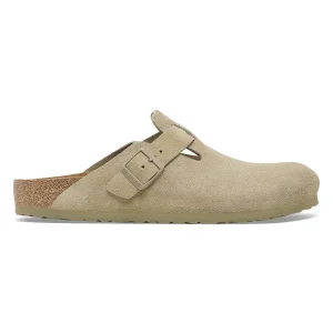 Birkenstock Boston Faded Khaki Suede Leather