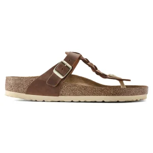 Birkenstock Gizeh Braided Cognac Oiled Leather