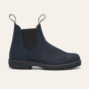 Blundstone 1940 Elastic Sided Boot Navy Nubuk