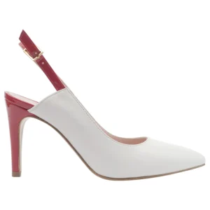 Décolleté Da Donna Eva Picci L201 Bianco Rosso Décolleté