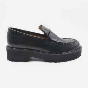 Mocassini Da Donna Eva Picci XL Pelle Abrasivato Nero 5020