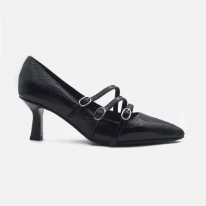 Décolleté Da Donna Eva Picci Floriana Inv Naplak Nero Cinturino Crust Nero