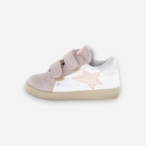 Falcotto Sneaker Kids Alnoite 2 Vl Suede Glitter Cipria 2019043-24-1M18
