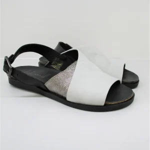 Sandalo donna pelle  LILIMILL 6826 latte