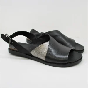 Sandalo donna pelle  LILIMILL 6826 nero