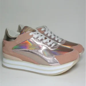 Sneaker in pelle donna APEPAZZA RUMER cipria
