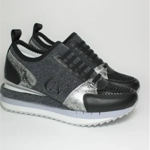 Sneaker pelle donna Cafènoir DN9250 nero