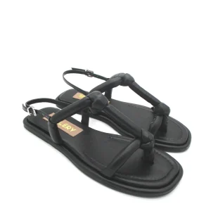 Sandalo pelle donna 1202003  Valery Nero