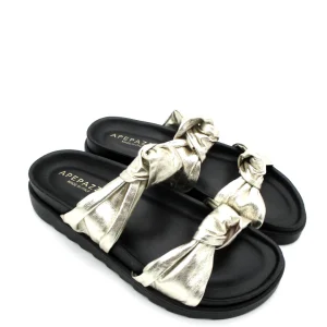 Ciabatta donna Apepazza Serena S2SOFTWLK07 Platino