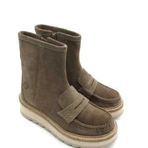 Stivaletto Clementine camoscio donna Apepazza Tortora