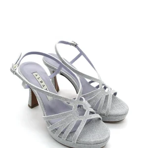 Sandalo donna 3304 Albano Night Argento