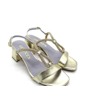 Sandalo donna 3212 Albano Metallizzato Platino