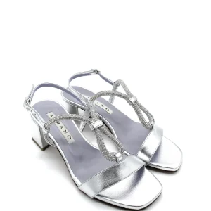 Sandalo donna 3212 Albano Metallizzato Argento