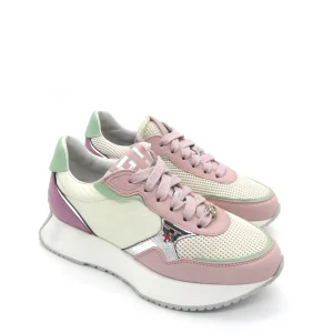 Sneaker pelle donna GIO+ Gipsy Combi Pastel