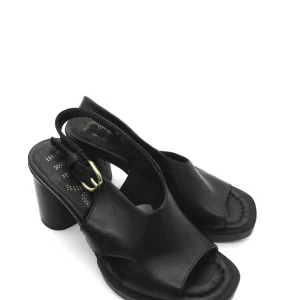 Sandalo pelle tacco donna Mjus Black - T57001 -