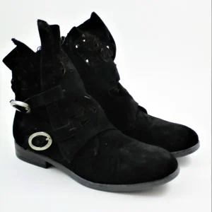Tronchetto camoscio donna MJUS 884236 nero