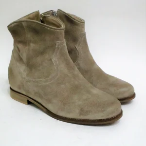 Tronchetto texano pelle donna VALERY 090 beige