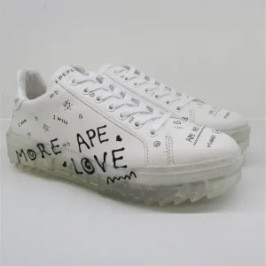 Sneaker in pelle donna APEPAZZA HALMA bianca