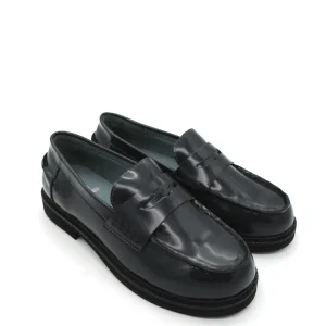 Mocassino pelle donna GoUp by Valery abrasivato Blue - WX25 -