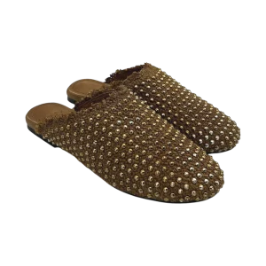 Sabot Black Rose by Zoe raffia Cuoio  - Milano 01 -