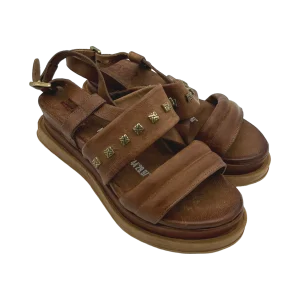 Sandali zeppa pelle donna Calvados AS98 - A15035 -