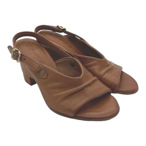 Sandalo pelle donna AS98 Camel - C35001 -