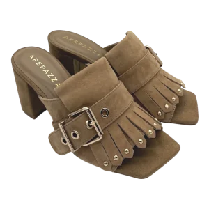 Sandalo pelle donna Apepazza Cognac - Freesia 01-