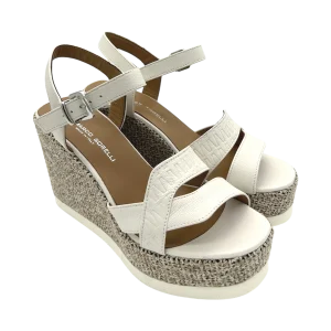 Sandalo pelle donna GIANMARCO SORELLI  Bianco - 3033 Vale -