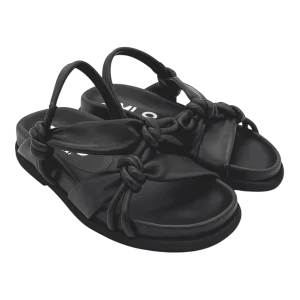 Sandalo pelle donna Malloni Black-X26E35012-