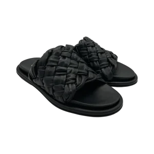 Ciabatta pelle donna Janet & Janet Nero - J 193 -