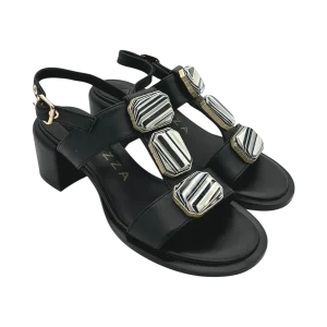 Sandalo pelle donna Apepazza Black - Nairobi -