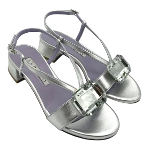 Sandalo donna ALBANO Metallizzato Argento - 5206 -