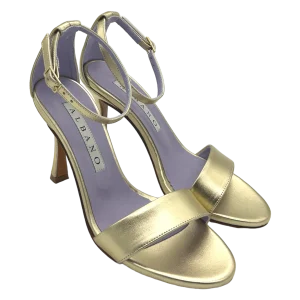 Sandalo donna ALBANO Metallizzato Platino - 5171 -