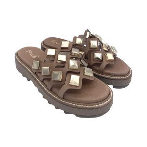Ciabatta donna FRU.IT Cuoio  - 8718 -