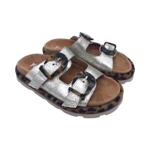Ciabatta FRU.IT Metallizzato Argento  - 8670 -