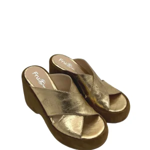 Zeppa donna FRU.IT Metallizzato Oro  - 8770 -