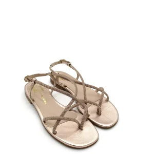 Sandalo donna SIANO VIA ROMA Laminato Rame - 032 -