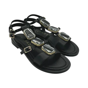 Sandalo pelle donna Apepazza Black - Fabiana -