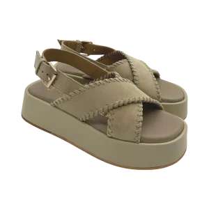 Sandalo suede donna Janet & Janet Beige -J 123-