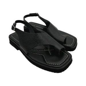 Sandalo pelle donna Poesie Veneziane Nero - GA02  -