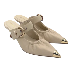 Scarpa pelle donna Apepazza Beige - Lea -