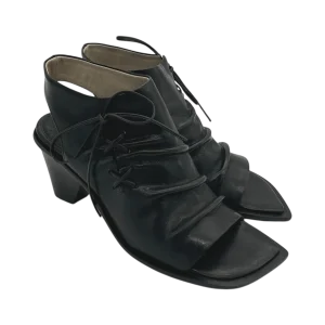 Sandalo pelle donna Ixos Nero -Homer 704-