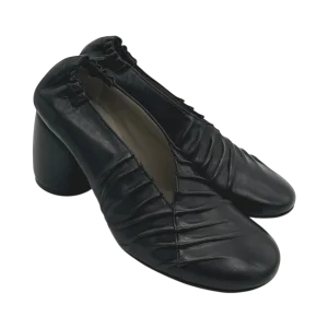 Scarpa pelle donna Malloni Nero -017Plant-
