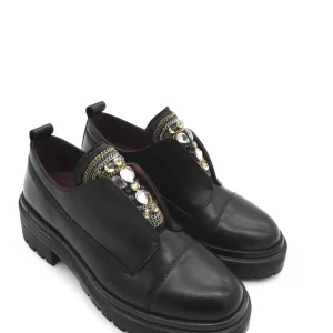 Scarpa pelle donna Apepazza Black - Cornelia -