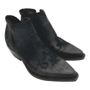 Scarpotto texano Zoe Camoscio Nero - Dakota 04 -
