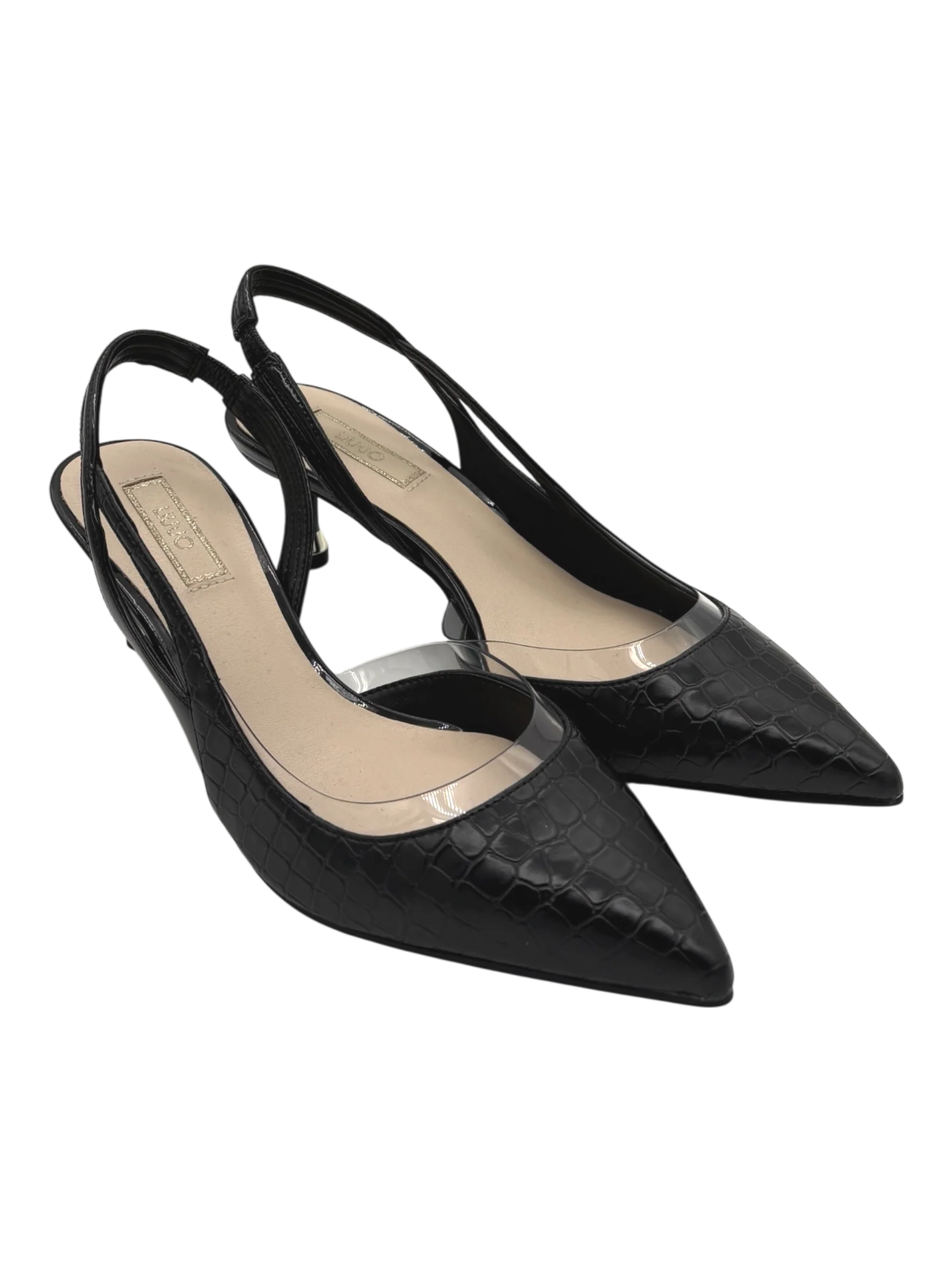 Sling Back in pelle LIUJO Black - Deva 09 -